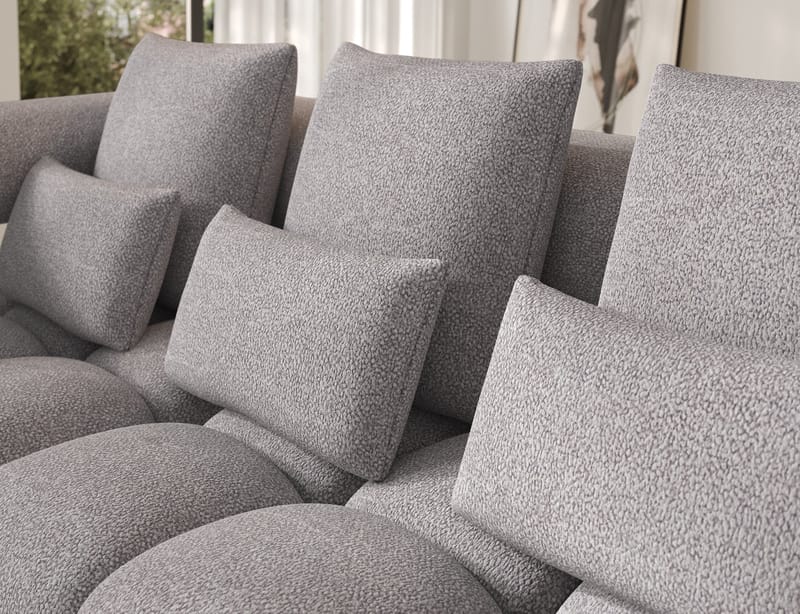 Levvi 3-personers Bubblig sovesofa med divan venstre - Paolli 04 - Møbler - Sofaer - Sovesofaer