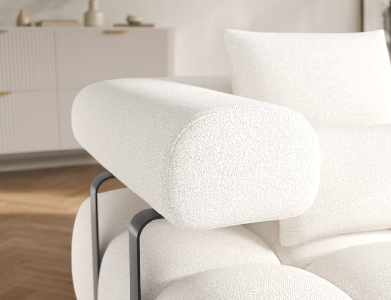 Levvi 3-personers boblende sovesofa med divan, højre - Jaffray 01 - Møbler - Sofaer - Sovesofaer