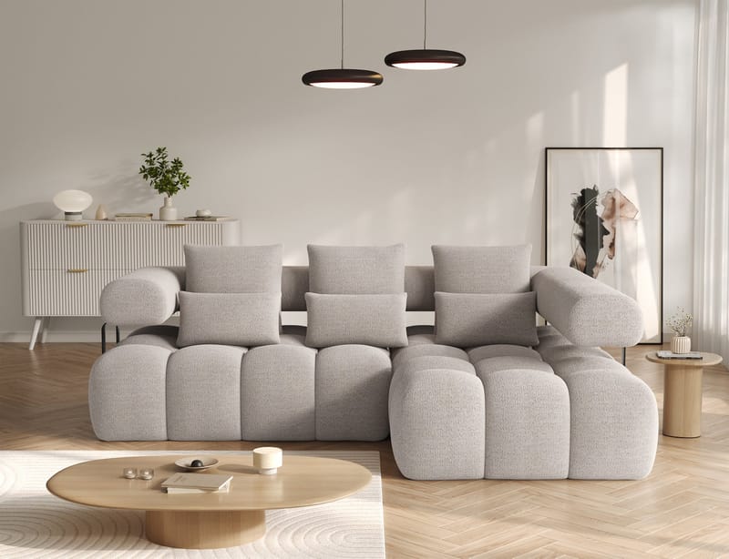 Levvi 3-personers boblende sovesofa med divan, højre - Royal 18 - Møbler - Sofaer - Sovesofaer