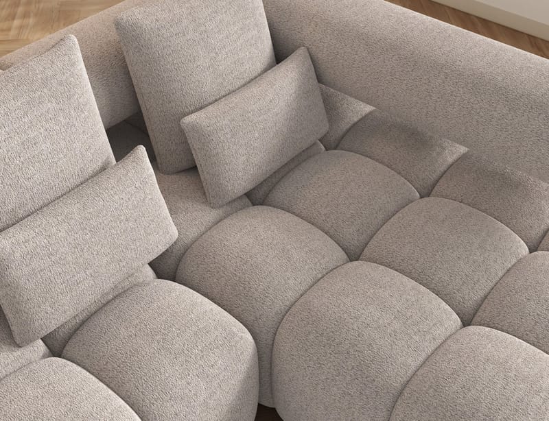 Levvi 3-personers boblende sovesofa med divan, højre - Royal 18 - Møbler - Sofaer - Sovesofaer