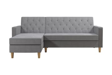 Liberty Chaiselongsovesofa Grå - CosmoLiving - Møbler - Sofaer - Sovesofaer - Sovesofa chaiselong