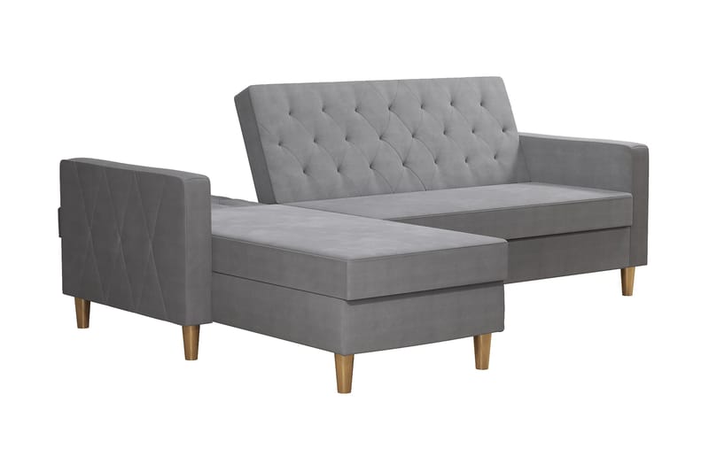 Liberty Chaiselongsovesofa Grå - CosmoLiving - Møbler - Sofaer - Sovesofaer - Sovesofa chaiselong