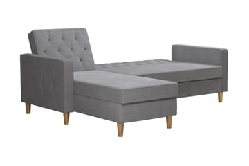 Liberty Chaiselongsovesofa Grå - CosmoLiving - Møbler - Sofaer - Sovesofaer - Sovesofa chaiselong