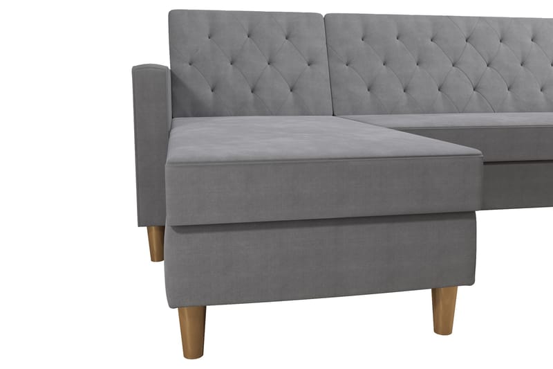Liberty Chaiselongsovesofa Grå - CosmoLiving - Møbler - Sofaer - Sovesofaer - Sovesofa chaiselong