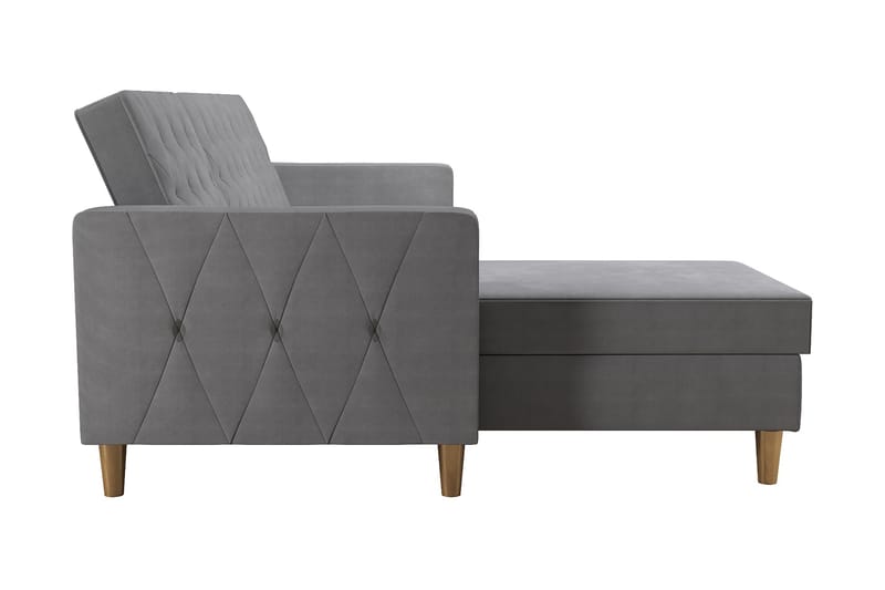 Liberty Chaiselongsovesofa Grå - CosmoLiving - Møbler - Sofaer - Sovesofaer - Sovesofa chaiselong