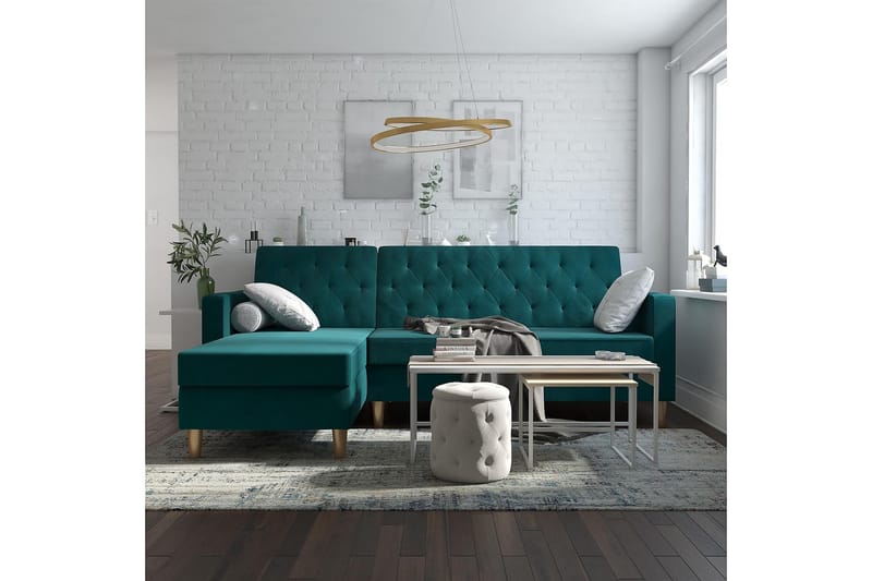 Liberty Chaiselongsovesofa Grøn - CosmoLiving - Sovesofaer - Sovesofa chaiselong