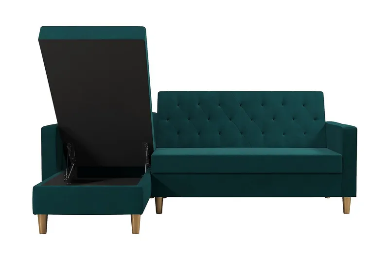 Liberty Chaiselongsovesofa Grøn - CosmoLiving - Møbler - Sofaer - Sovesofaer