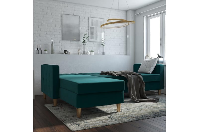 Liberty Chaiselongsovesofa Grøn - Møbler - Sofaer - Sovesofaer