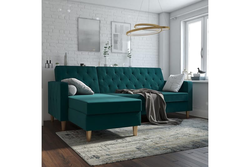 Liberty Chaiselongsovesofa Grøn - Møbler - Sofaer - Sovesofaer