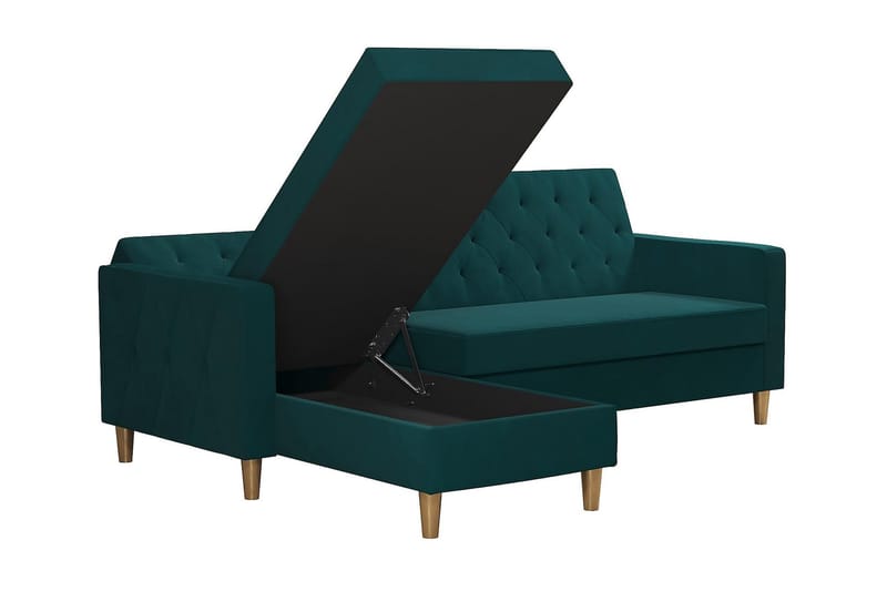 Liberty Chaiselongsovesofa Grøn - Møbler - Sofaer - Sovesofaer