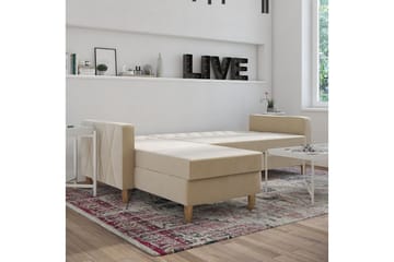 Liberty Chaiselongsovesofa Hvid - Møbler - Sofaer - Sovesofaer