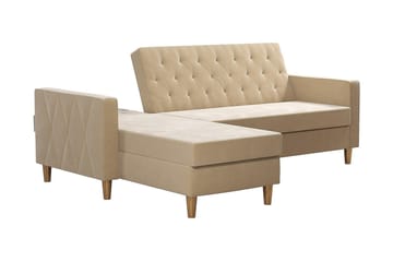 Liberty Chaiselongsovesofa Hvid - Møbler - Sofaer - Sovesofaer