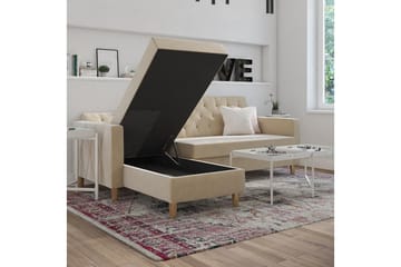 Liberty Chaiselongsovesofa Hvid - Møbler - Sofaer - Sovesofaer