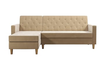 Liberty Chaiselongsovesofa Hvid - Møbler - Sofaer - Sovesofaer