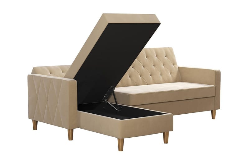 Liberty Chaiselongsovesofa Hvid - Møbler - Sofaer - Sovesofaer