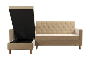 Liberty Chaiselongsovesofa Hvid - Møbler - Sofaer - Sovesofaer