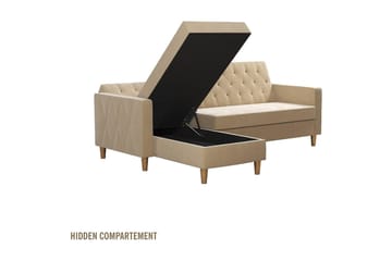 Liberty Chaiselongsovesofa Hvid - Møbler - Sofaer - Sovesofaer