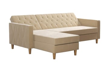 Liberty Chaiselongsovesofa Hvid - Møbler - Sofaer - Sovesofaer