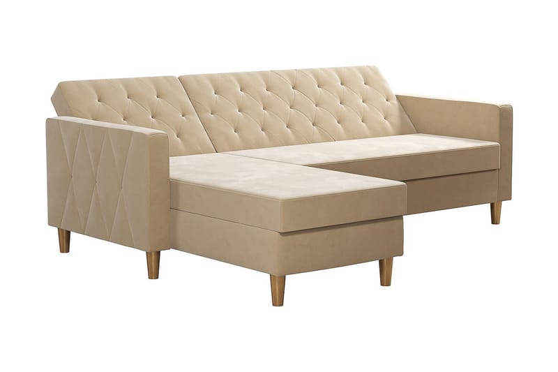 Liberty Chaiselongsovesofa Hvid - Møbler - Sofaer - Sovesofaer