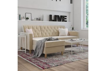 Liberty Chaiselongsovesofa Hvid - Møbler - Sofaer - Sovesofaer