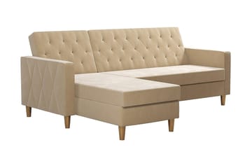 Liberty Chaiselongsovesofa Hvid - Møbler - Sofaer - Sovesofaer