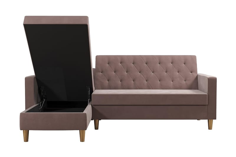 Liberty Chaiselongsovesofa Lyserød - CosmoLiving - Møbler - Sofaer - Sovesofaer