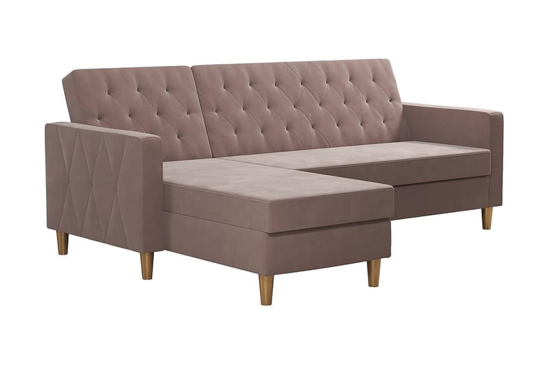 Liberty Chaiselongsovesofa Lyserød - CosmoLiving - Møbler - Sofaer - Sovesofaer