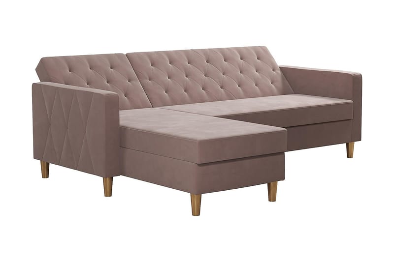 Liberty Chaiselongsovesofa Lyserød - CosmoLiving - Møbler - Sofaer - Sovesofaer