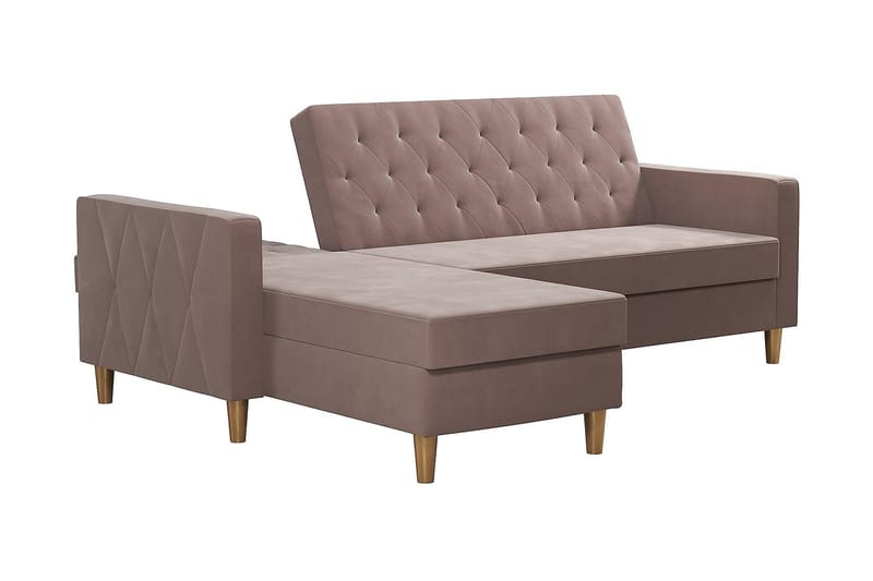 Liberty Chaiselongsovesofa Lyserød - CosmoLiving - Møbler - Sofaer - Sovesofaer