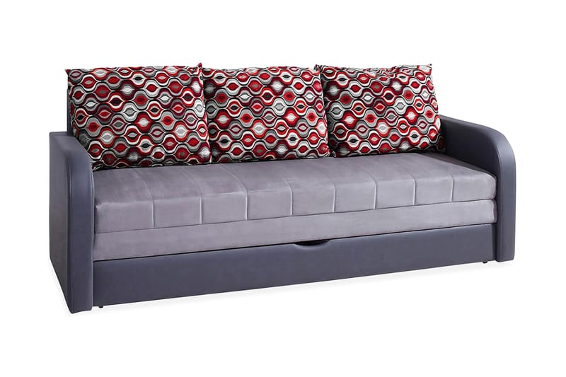 Lido sovesofa 208x75x86 cm - Sovesofaer - Lædersofaer - 3 personers sovesofa - Velour sofaer