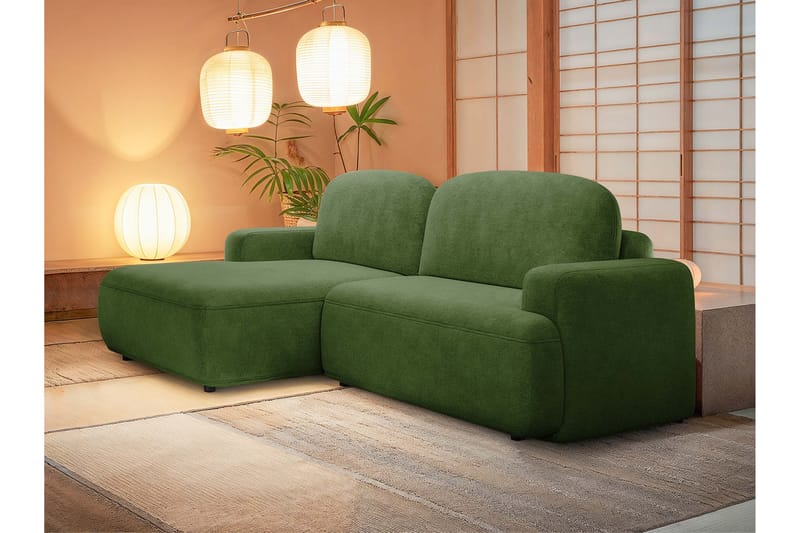 Lifeina Sovesofa Med 2-Personers Divan - Grøn - Møbler - Sofaer - Sovesofaer