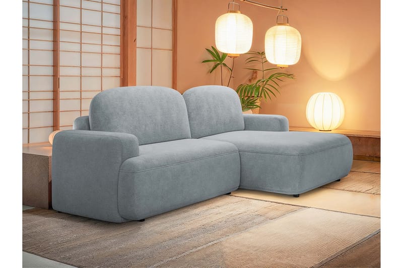 Lifeina Sovesofa Med 2-Personers Divan - Grå - Møbler - Sofaer - Sovesofaer
