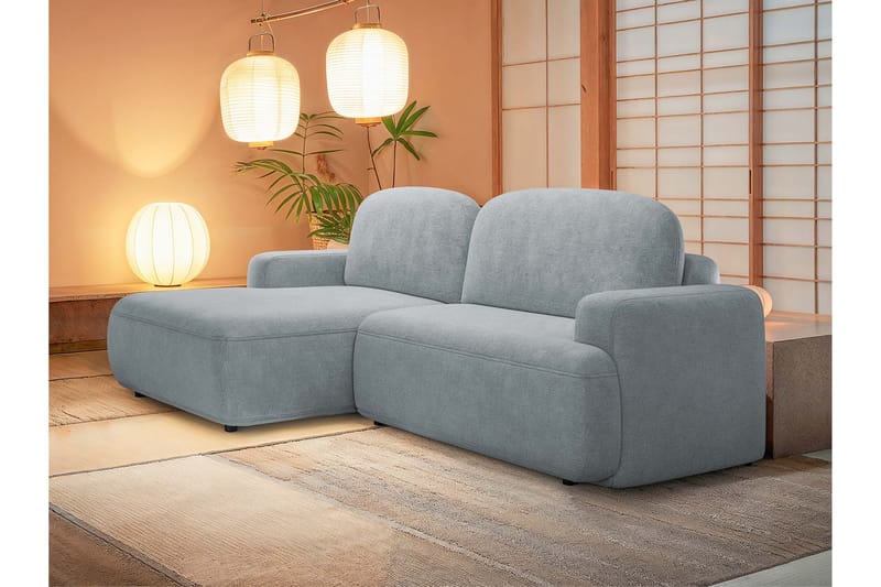 Lifeina Sovesofa Med 2-Personers Divan - Grå - Møbler - Sofaer - Sovesofaer