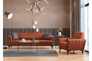 Lilesville 3-Pers. Sovesofa - Rød - Møbler - Sofaer - Sovesofaer