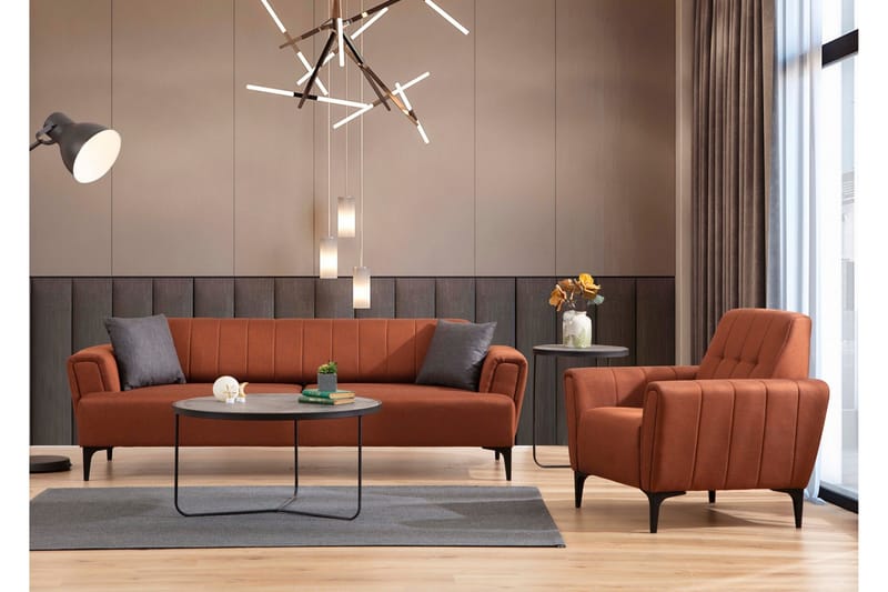 Lilesville 3-Pers. Sovesofa - Rød - Møbler - Sofaer - Sovesofaer