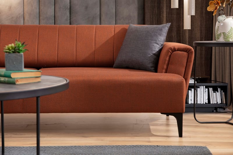 Lilesville 3-Pers. Sovesofa - Rød - Møbler - Sofaer - Sovesofaer