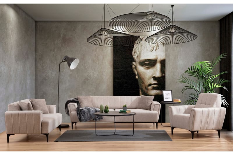 Lilesville 3-Pers. Sovesofa - Beige - Møbler - Sofaer - Sovesofaer