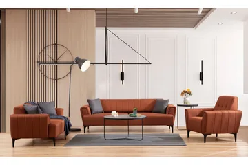 Lilesville 3-Pers. Sovesofa - Rød - Møbler - Sofaer - Sovesofaer