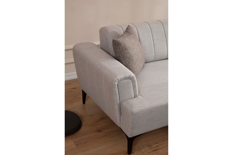 Lilesville Sovesofa med chaiselong - Beige - Møbler - Sofaer - Sovesofaer