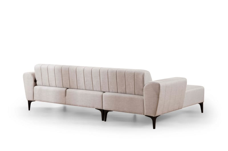 Lilesville Sovesofa med chaiselong - Beige - Sovesofaer - Hjørnesovesofa