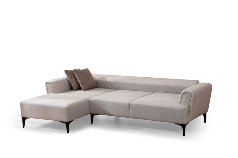 Lilesville Sovesofa med chaiselong - Beige - Sovesofaer - Hjørnesovesofa