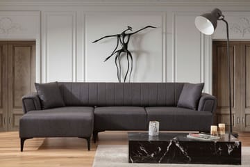 Lilesville Sovesofa med chaiselong - Mørkegrå - Møbler - Sofaer - Sovesofaer