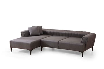 Lilesville Sovesofa med chaiselong - Mørkegrå - Møbler - Sofaer - Sovesofaer