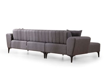 Lilesville Sovesofa med chaiselong - Mørkegrå - Møbler - Sofaer - Sovesofaer