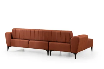 Lilesville Sovesofa med chaiselong - Rød - Møbler - Sofaer - Sovesofaer