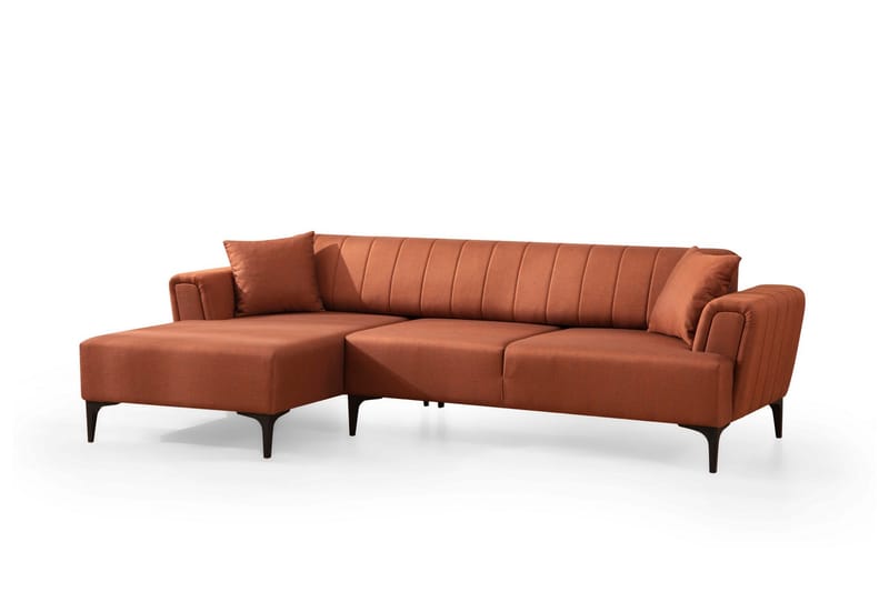 Lilesville Sovesofa med chaiselong - Rød - Møbler - Sofaer - Sovesofaer