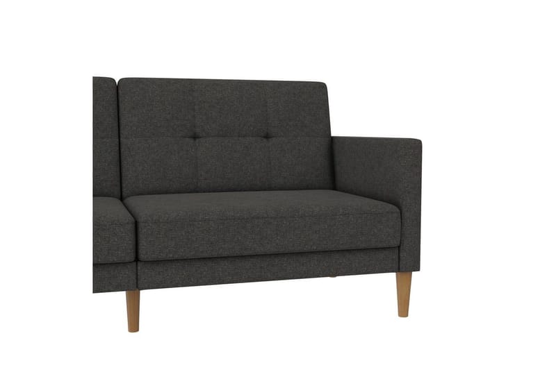 Sovesofa Lilly Antracit, Linned - Antracit, Linned - Møbler - Sofaer - Sovesofaer
