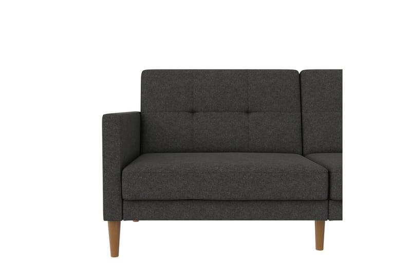 Sovesofa Lilly Antracit, Linned - Antracit, Linned - Møbler - Sofaer - Sovesofaer