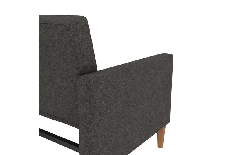 Sovesofa Lilly Antracit, Linned - Antracit, Linned - Møbler - Sofaer - Sovesofaer