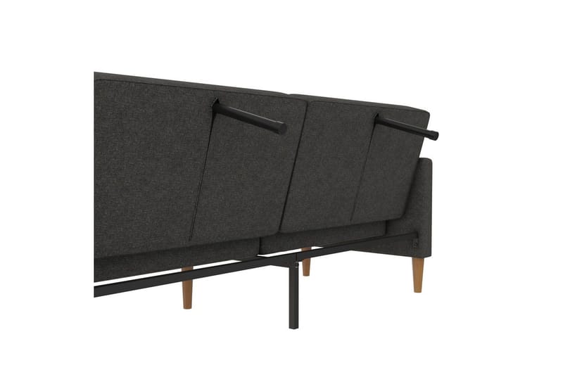 Sovesofa Lilly Antracit, Linned - Antracit, Linned - Møbler - Sofaer - Sovesofaer